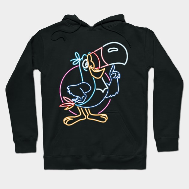 Toucan sam neon style Hoodie by AlanSchell76